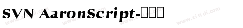 SVN AaronScript字体转换